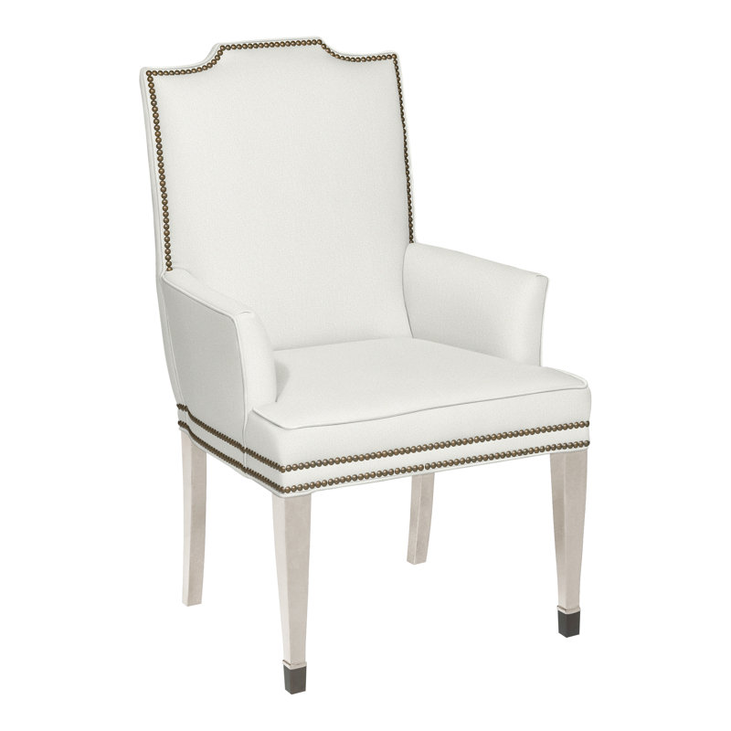 Travis By Michael Weiss Upholstered Arm Chair, Yes, Tommy Snow, Casa Blanca