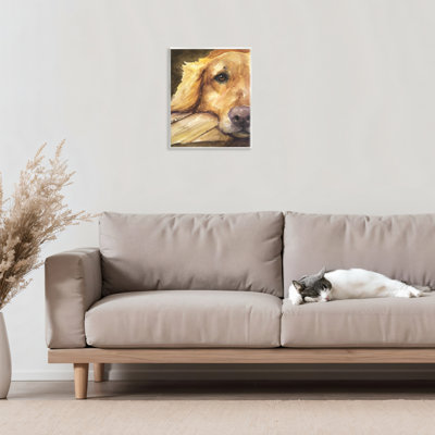 Plaque murale «Sight of Golden Retriever», conception de George Dyachenko