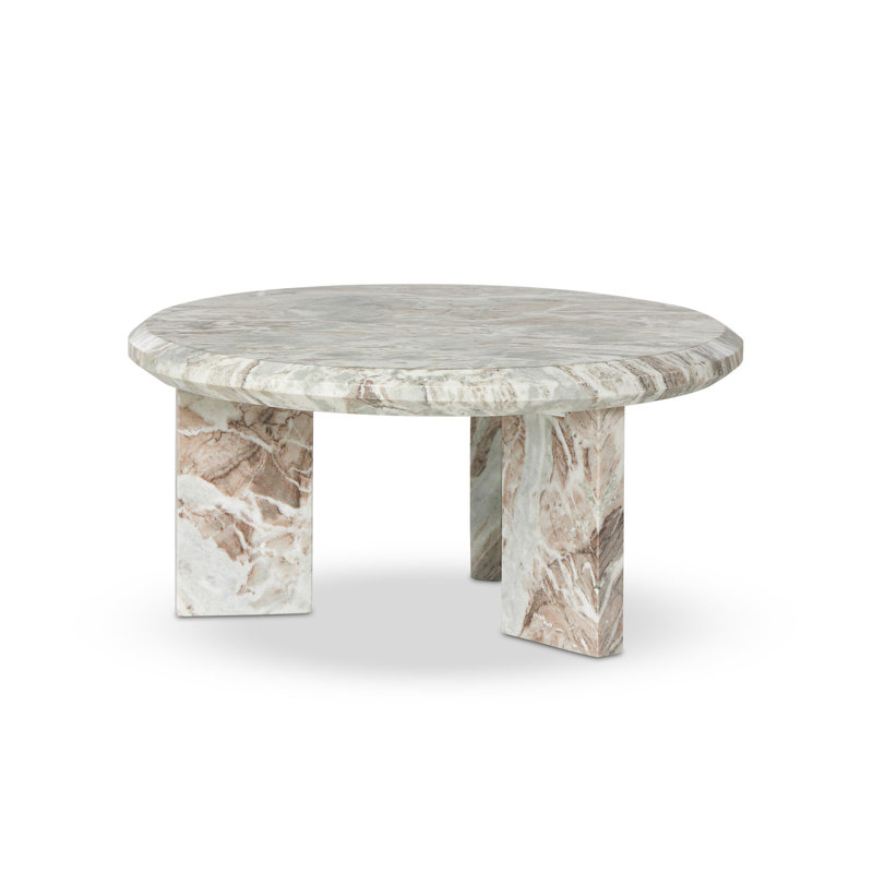 Dakota Marble Coffee Table, White