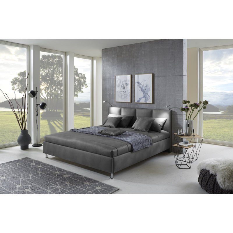 Fish Polyester Solid Colour Bedspread, Grey/Brown/Blue, 200 x 200cm