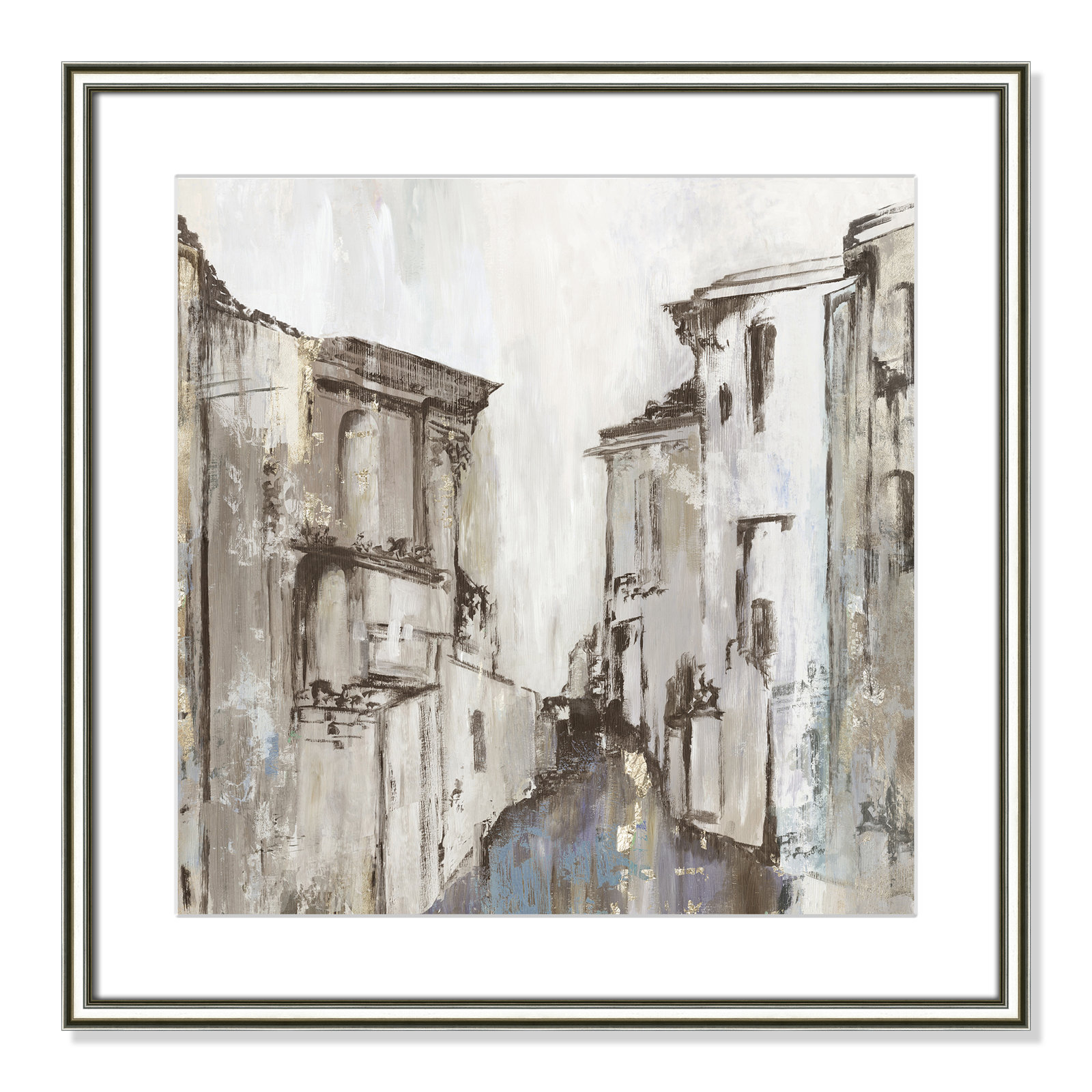 Gothika by Allison Pearce - Picture Frame Painting, 24.75" H x 24.75" W, Silver