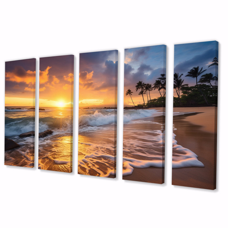 Beach Photo Sunset Serenade 9 pièces