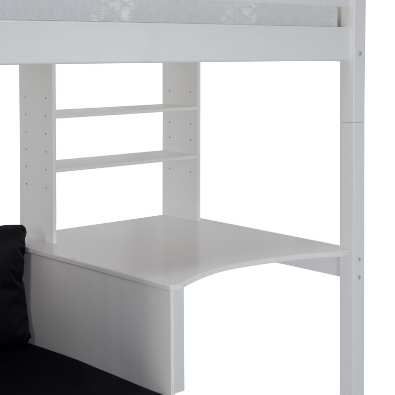 Solorzano European Single High Sleeper Loft Bed 90x200cm