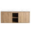 Console de lavabo double 48 po pour salle de bain murale