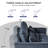 3 In 1 Convertible Sleeper Sofa Bed-1115119823