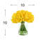 White Tulips Arranged in Glass Vase-1235766615