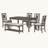 6 - Person Four Leg Dining Set-1571580964