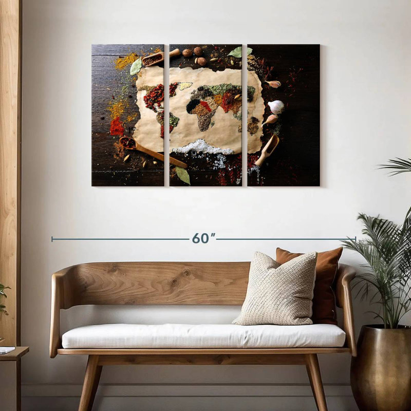 Yarlin World Of Spices, 28" H x 45" W