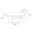 French cream style round coffee table set-1188769045