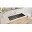 Lavabo de salle de bain encastrable en résine 39,4 po x 16,7 po Badeloft UB-05-XL-MBLK-138193098