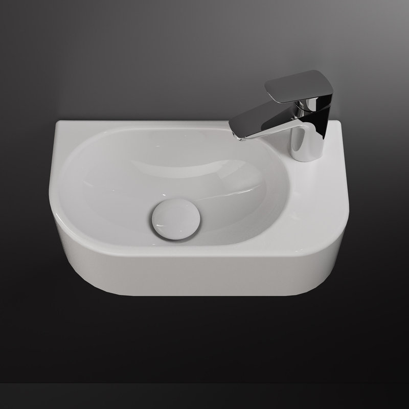 Belfry Bathroom 40mm L x 22mm W White Ceramic Rectangular Sink