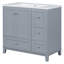 Ensemble de meuble-lavabo simple 36 po avec plateau Raniera
