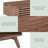 Mid Century Modern Coffee Table, Lift Top Coffee Table With Slatted Sliding Door And Storage Space