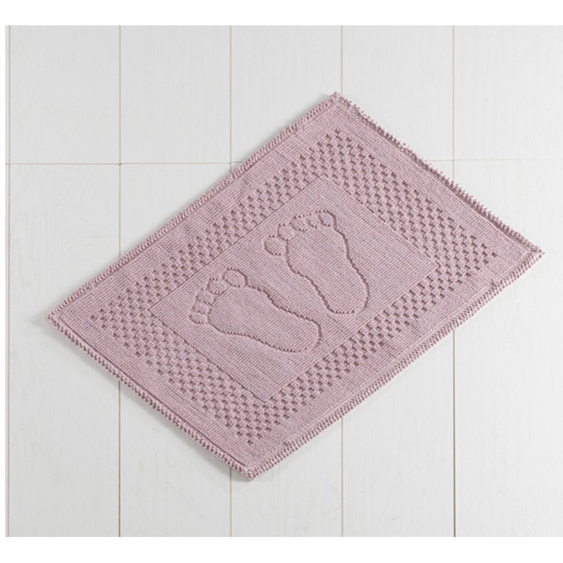 Tapis pour salle de bain Marvell, Vieux rose