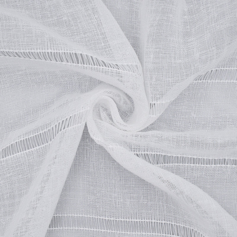 Reto Polyester Semi Sheer Grommet / Eyelet Curtain, 75cm Width x 140cm Height