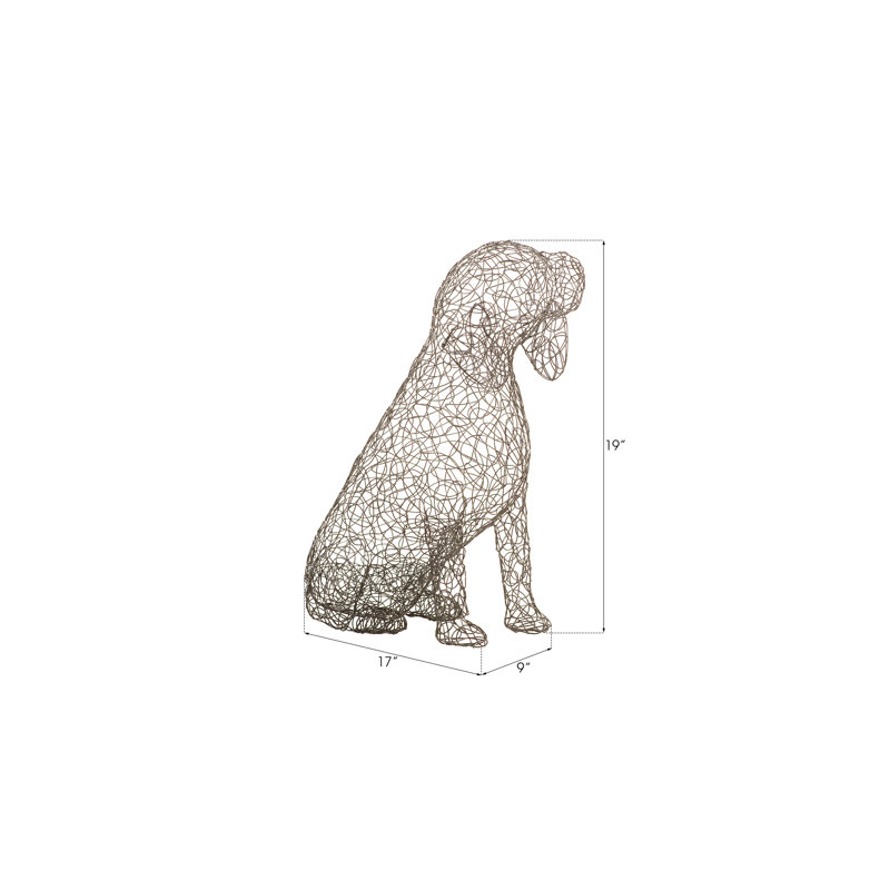 Crazy Wire Beagle Figurine