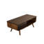 Table basse 44 "Mid-Century - Structure en bois massif avec pieds évasés pour petits espaces