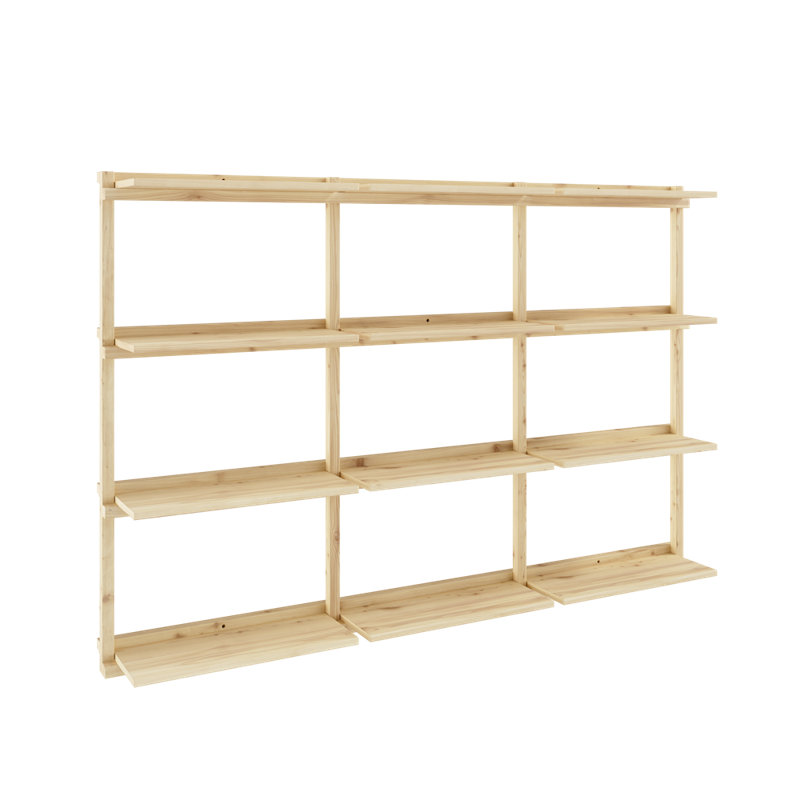 GROOVE SHELVING BIG, FSC certified pine wood, Made in Europe, Scandinavian Design