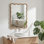 Miroir décoratif rond en bois massif Wavy
