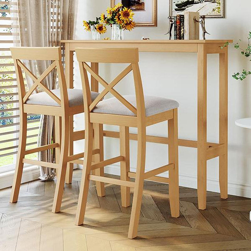 Ensemble de coin-repas en bois de 48 po Farmhouse