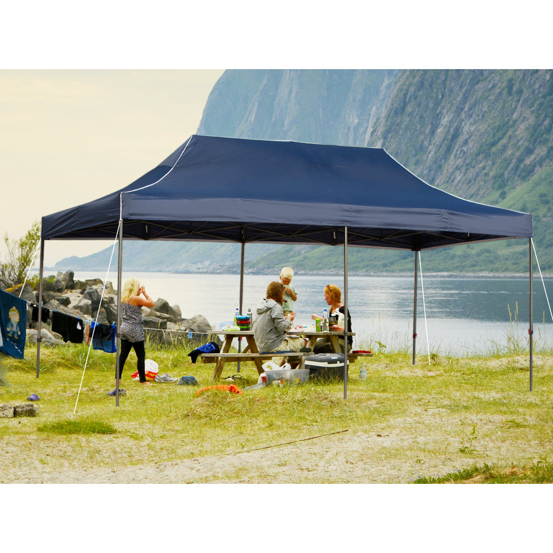 20 Ft. W x 10 Ft. D Steel Party Tent Outsunny Roof