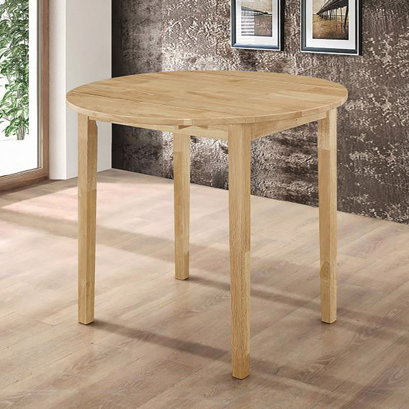 Ensemble de salle à manger 3 pièces avec abattant, Naturel