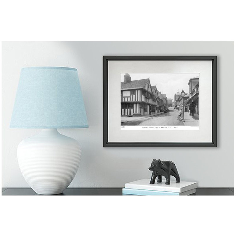 Bishop's Stortford, Bridge Street 1922 - Single Picture Frame Print, 28cm H x 36cm W x 2.3cm D