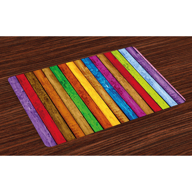Ashton-Lee Vibrant Wooden Placemat
