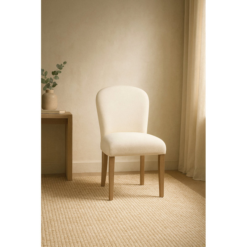 Chaise rembourrée Arch (ensemble de 2), Beige