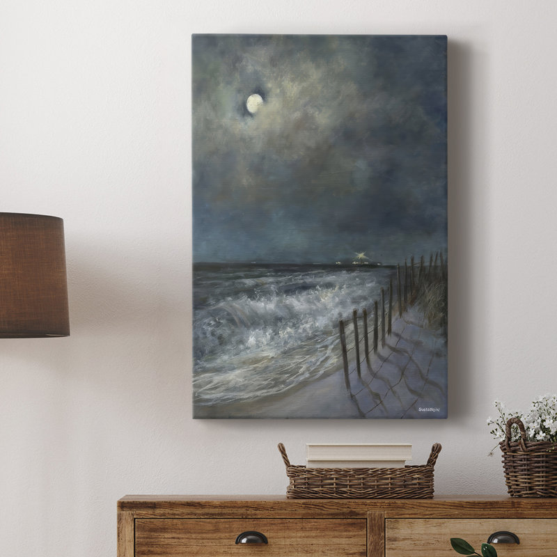 La clôture de plage I - galerie Cavas, H 48 po x l 32 po