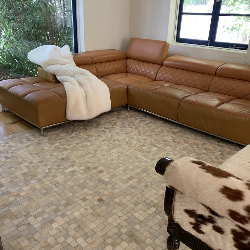 Tapis beige Asa, Rectangle 5 pi x 7 pi