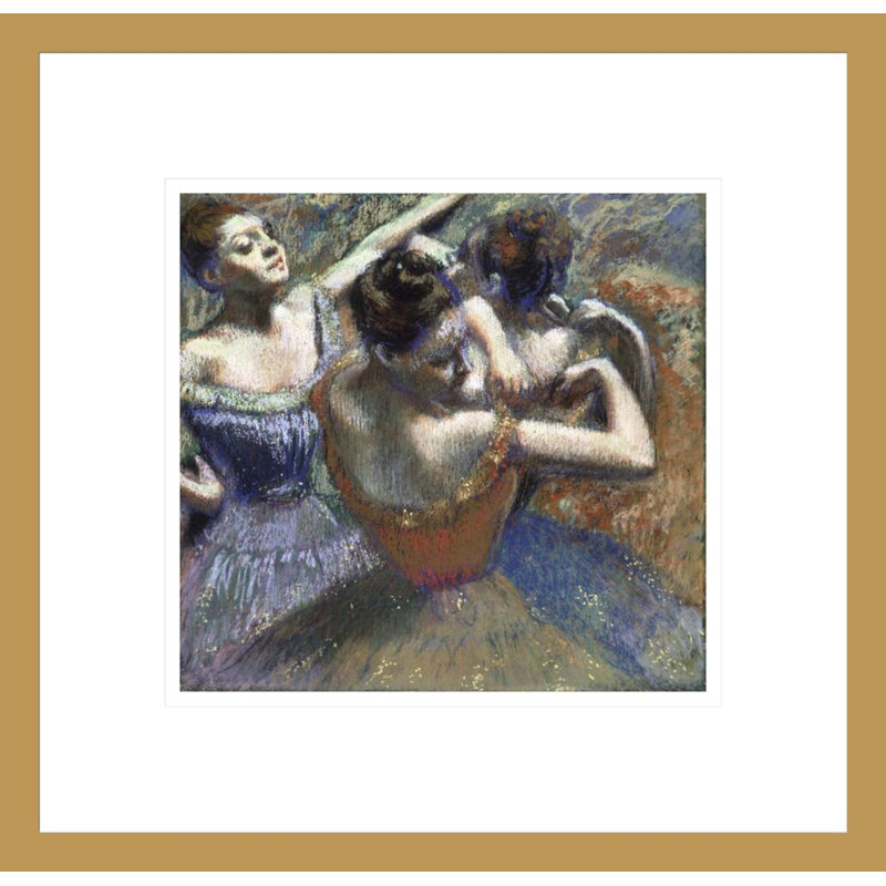 «The Dancers» par Edgar Degas, impression giclée encadrée, H 13,75 po x l 14,2 po