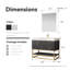 Ensemble de meuble-lavabo simple 42 po avec miroir Alistair-495887707-455979948