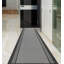 Tapis de couloir de taille personnalisée à bordure unie de style berbère gris intérieur / extérieur antidérapant-73824684