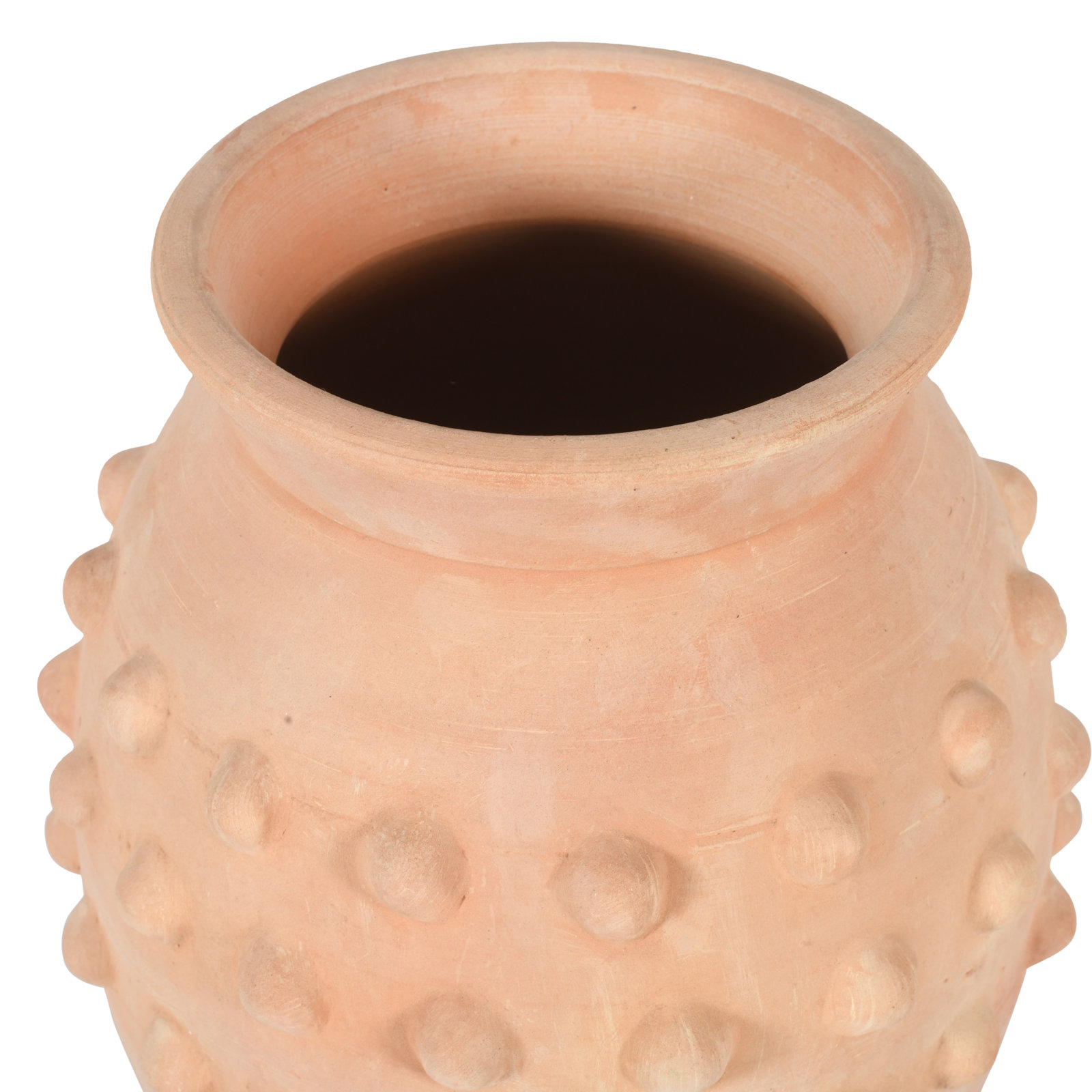 Terracotta Vase Dia 10" X 10.75"H