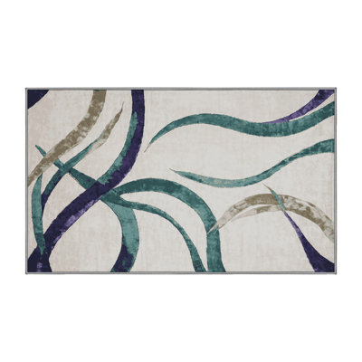 Tapis gris lavable à la machine