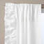 Ruffled Solid Semi-Sheer Curtain Panel Pair-1133470206