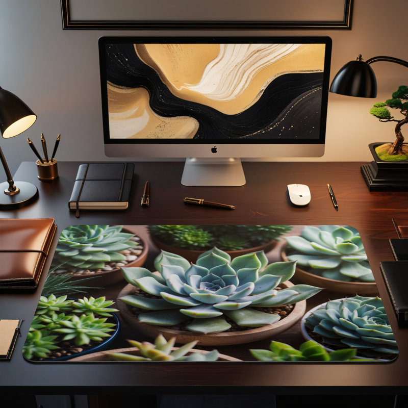 Polyester Desk Pad, 14.4x12.1