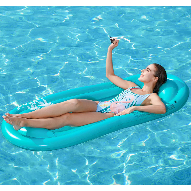 Inflatable Pool Lounger Float, Water Hammock Floatie For Swimming Pool Tanning Lounge Floating Pool Party Toy For Adults Kids