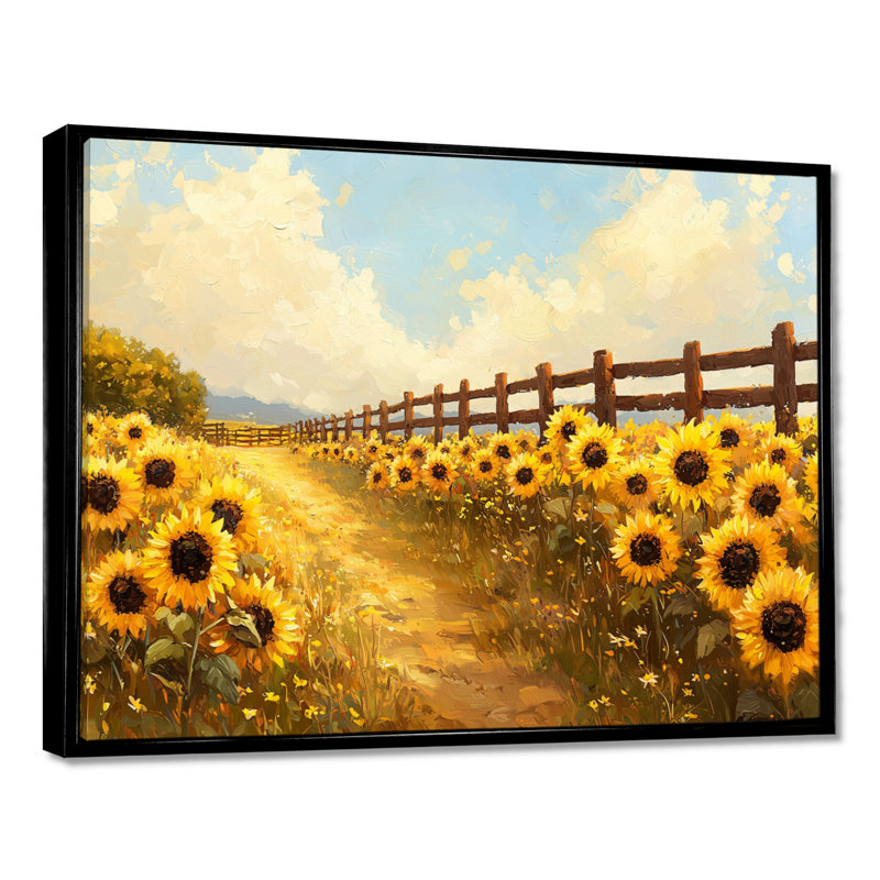 Donyai - Floral Wall Art, Black, 12" H x 20" W, Floater Framed Print