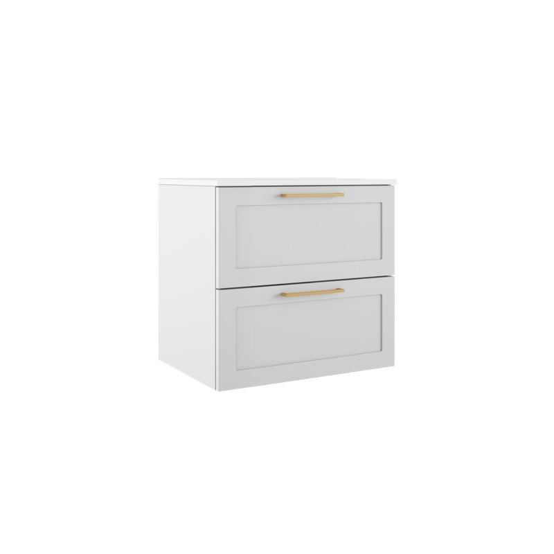 Ensemble de meuble-lavabo simple 24 po, Blanc mat