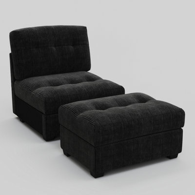 Fauteuil et repose-pieds Bekey Sieber