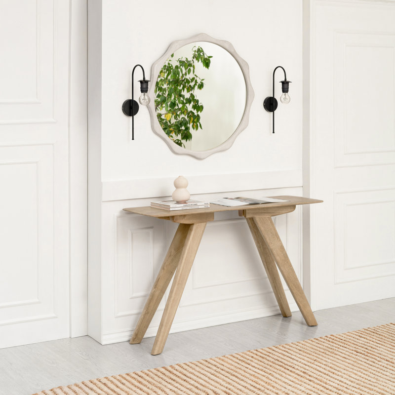 Dory 48" Solid Wood Console Table, Warm Sand