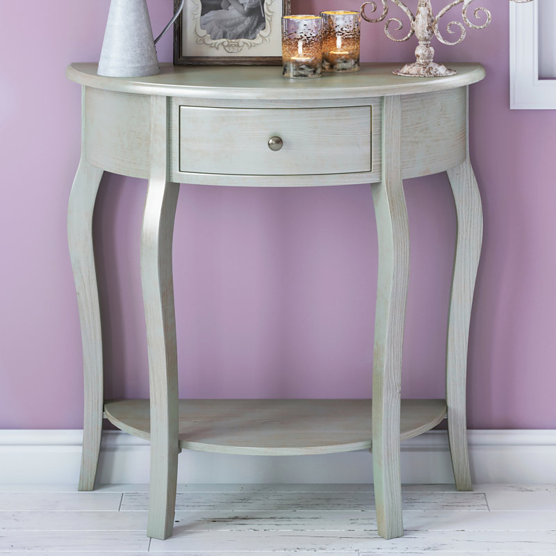 Sadie 32.7'' Solid Wood Console Table, Ash Gray