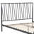 Adore Decor Stella Platform Metal Bed Frame with Curved Metal Headboard, Wood Slats Support, No Spring Box Needed-1468406380