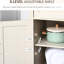 White Cabinet With Barn Doors For Compact Storage - Rustic Small Items