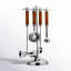 Leather Stitched 5-Piece Bar Tool Set