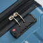 Valise 24 po Hardshell ABS à carreaux, valise de voyage extensible durable avec roulettes, serrure TSA