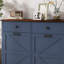 Armoire poubelle double inclinable Farmhouse Blue