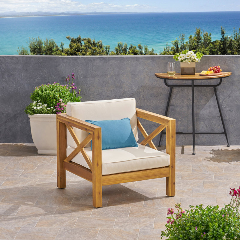 Chaise d'extérieur pour club, Beige